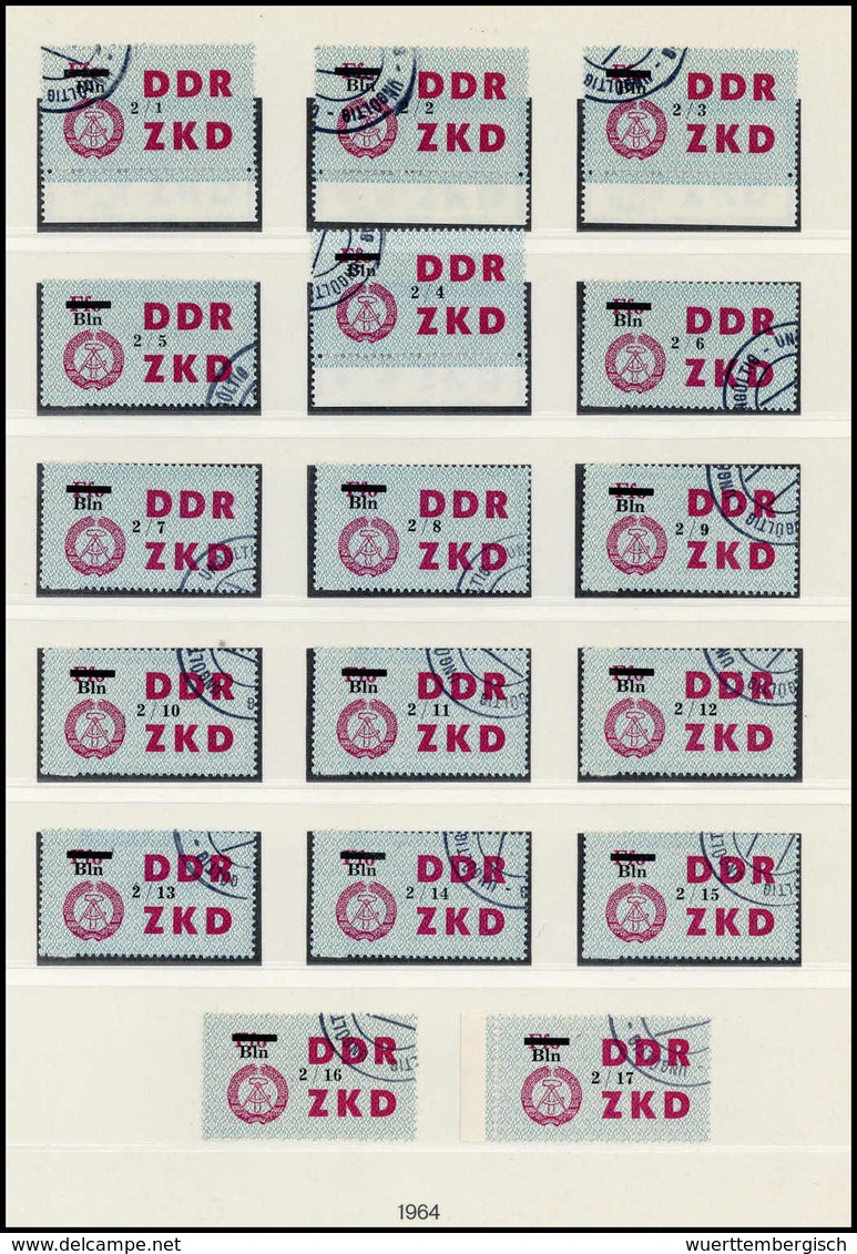 Gest. DDR Verwaltungspost C Laufkontrollzettel ZKD - Sonstige & Ohne Zuordnung