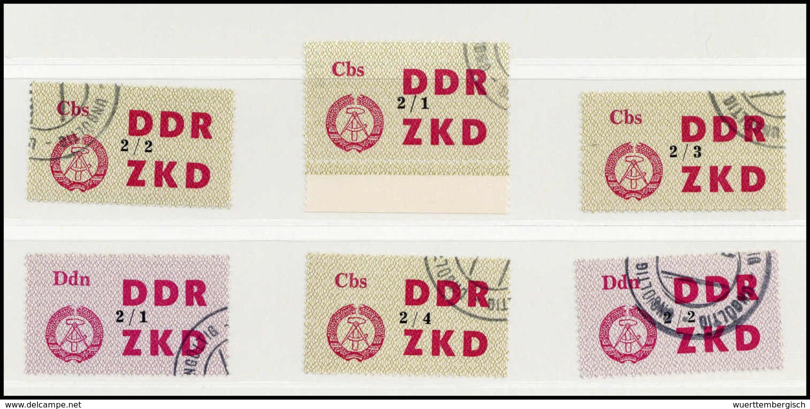 Gest. DDR Verwaltungspost C Laufkontrollzettel ZKD - Other & Unclassified