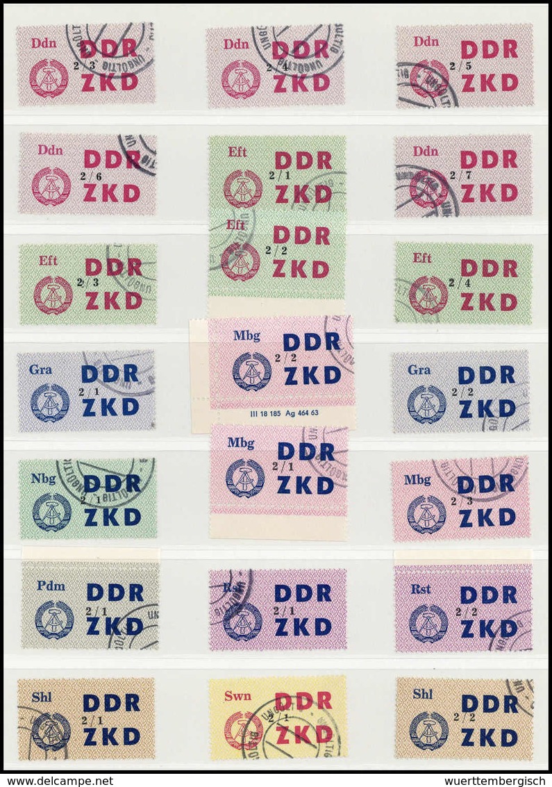 Gest. DDR Verwaltungspost C Laufkontrollzettel ZKD - Other & Unclassified