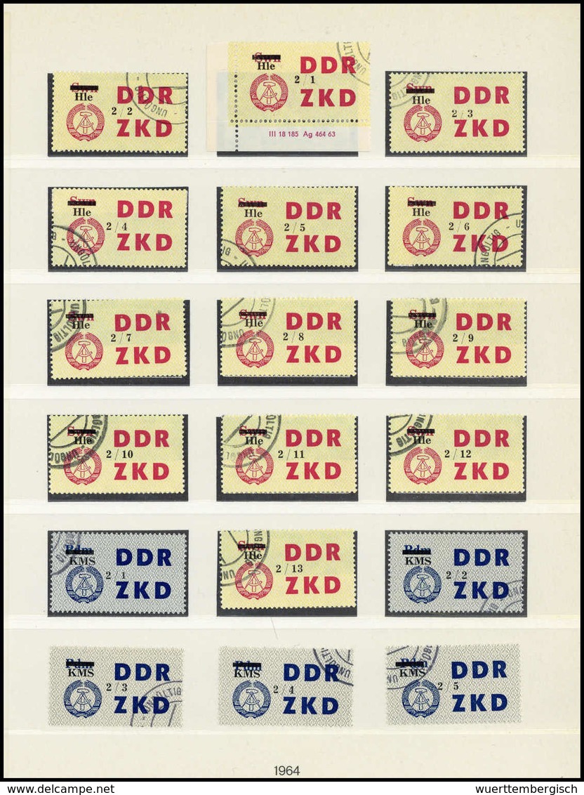 Gest. DDR Verwaltungspost C Laufkontrollzettel ZKD - Sonstige & Ohne Zuordnung