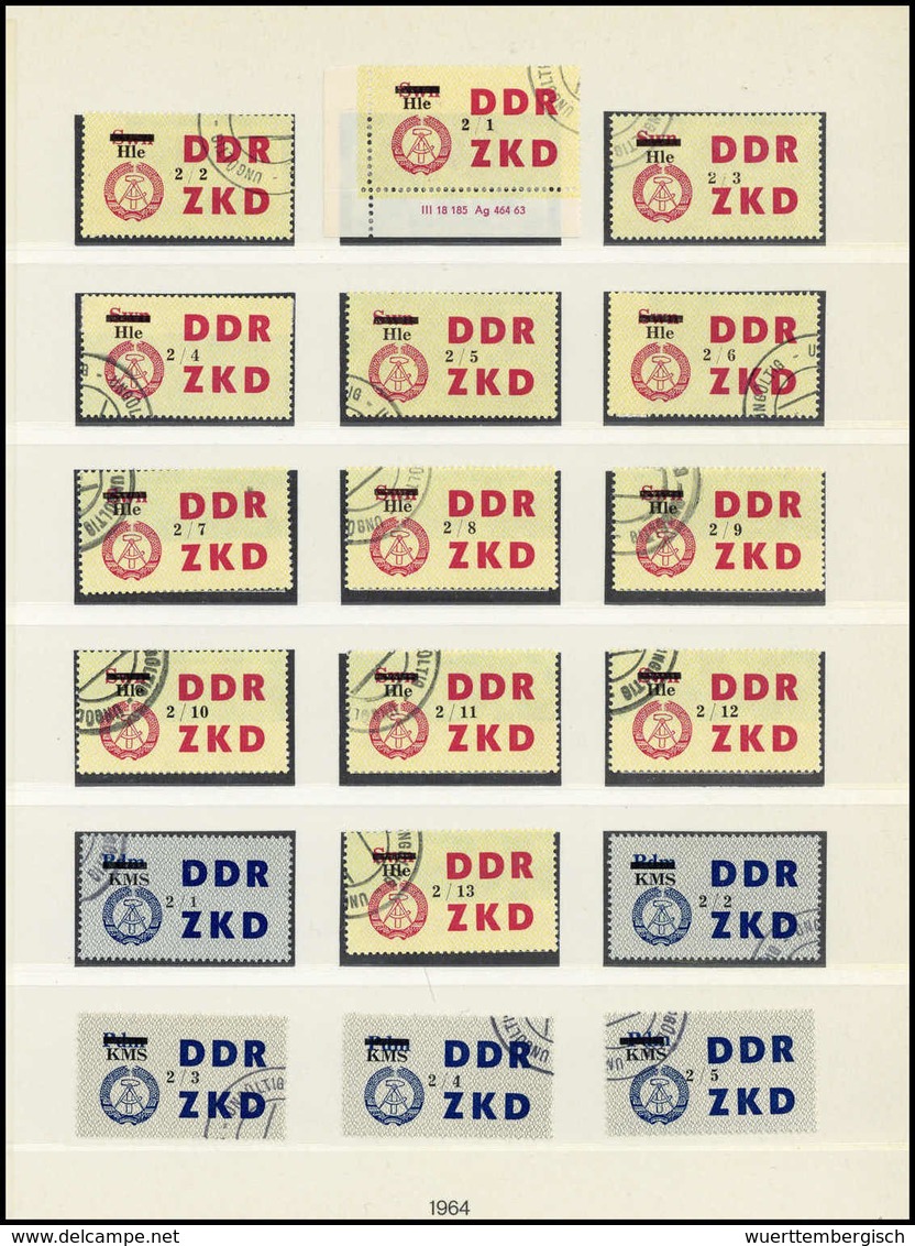 Gest. DDR Verwaltungspost C Laufkontrollzettel ZKD - Other & Unclassified