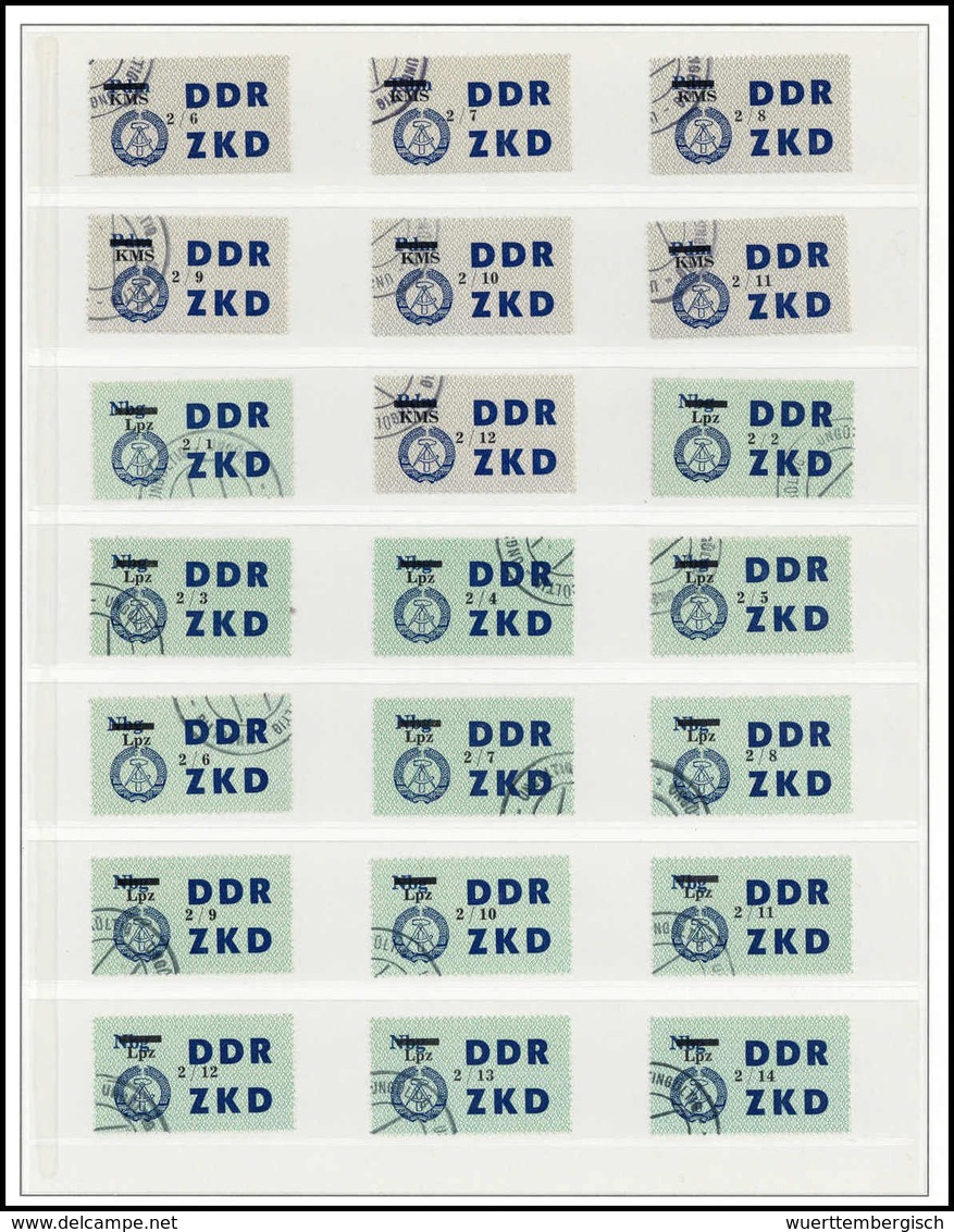 Gest. DDR Verwaltungspost C Laufkontrollzettel ZKD - Sonstige & Ohne Zuordnung