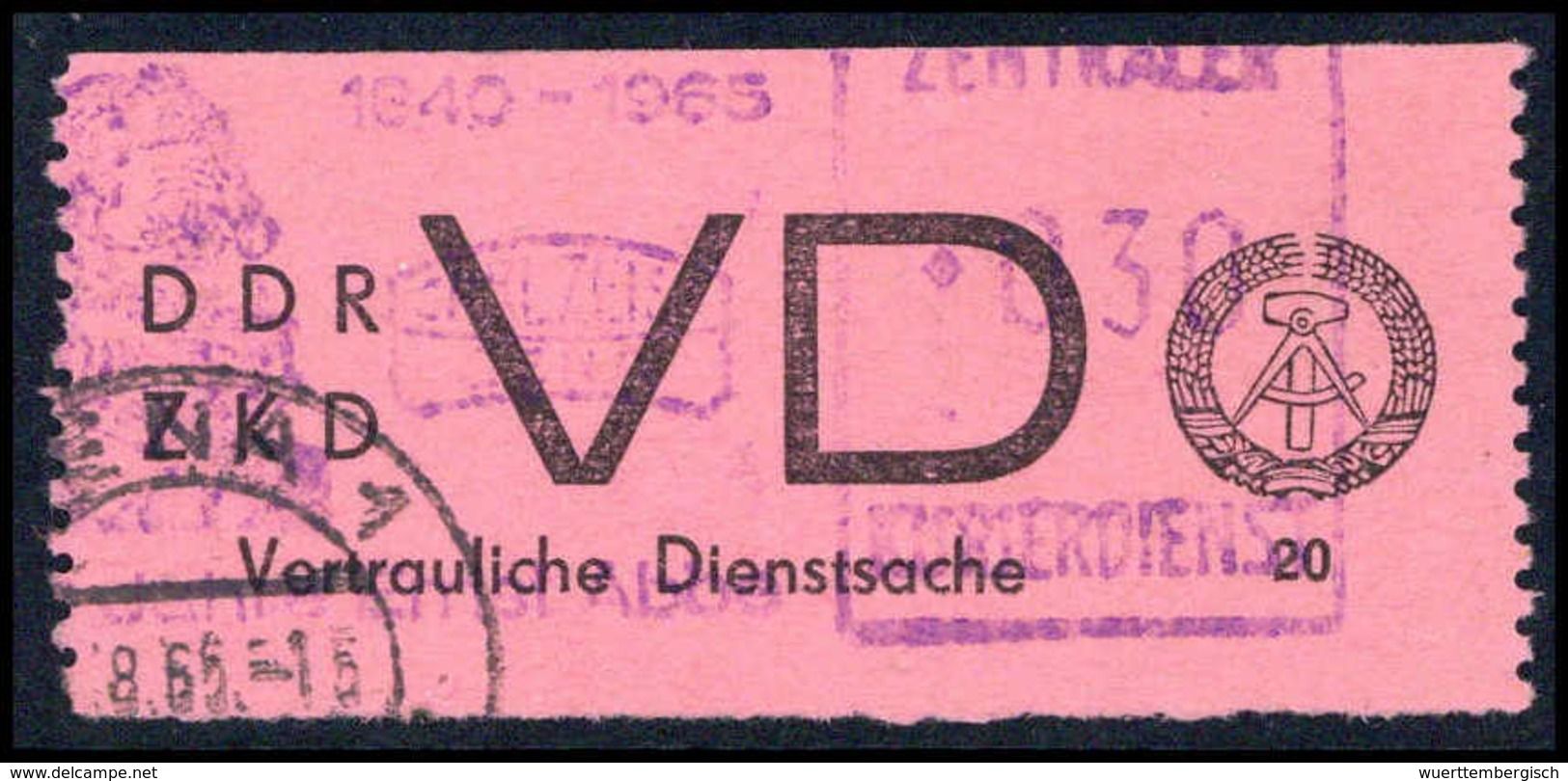 Gest. DDR Vertrauliche Dienstsachen - Other & Unclassified
