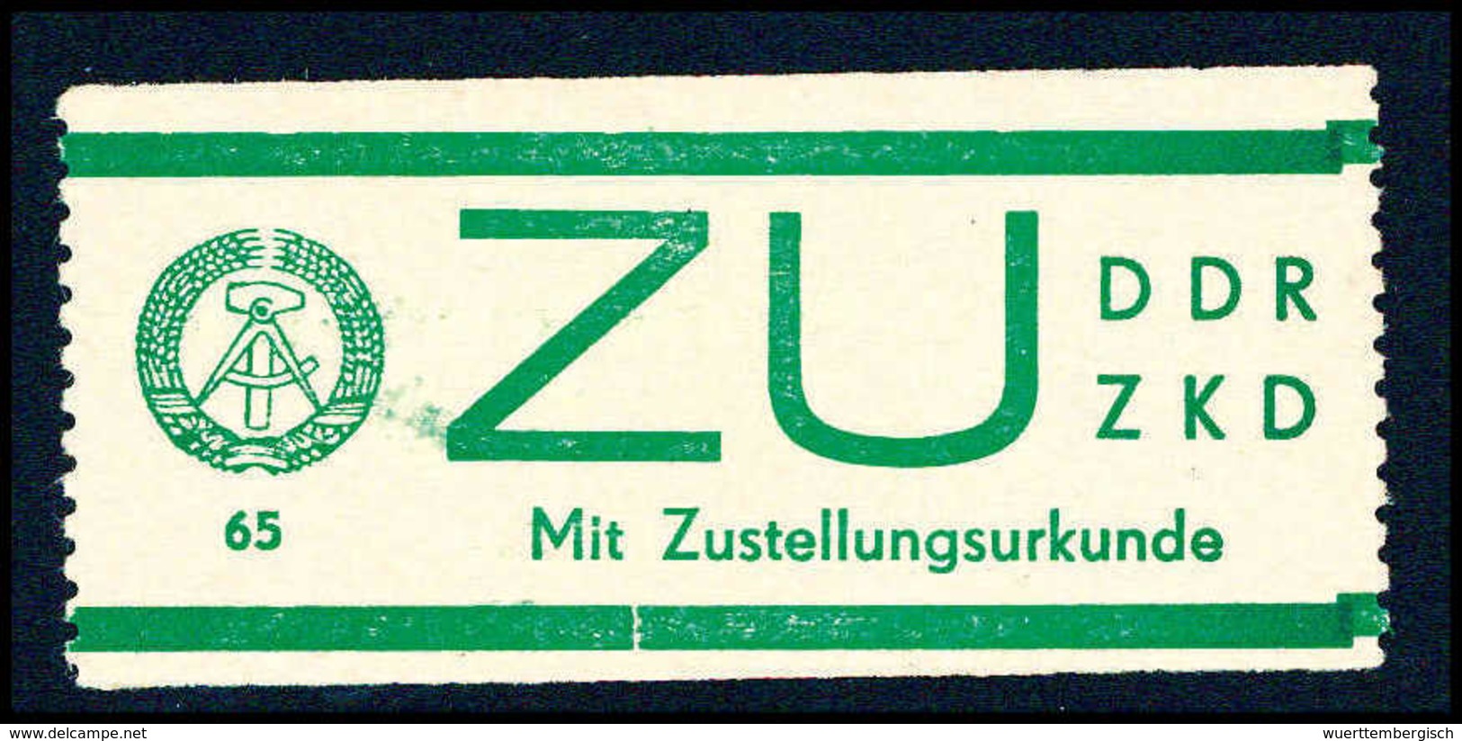 ** DDR ZKD Sendung Mit Zustellurkunde - Autres & Non Classés