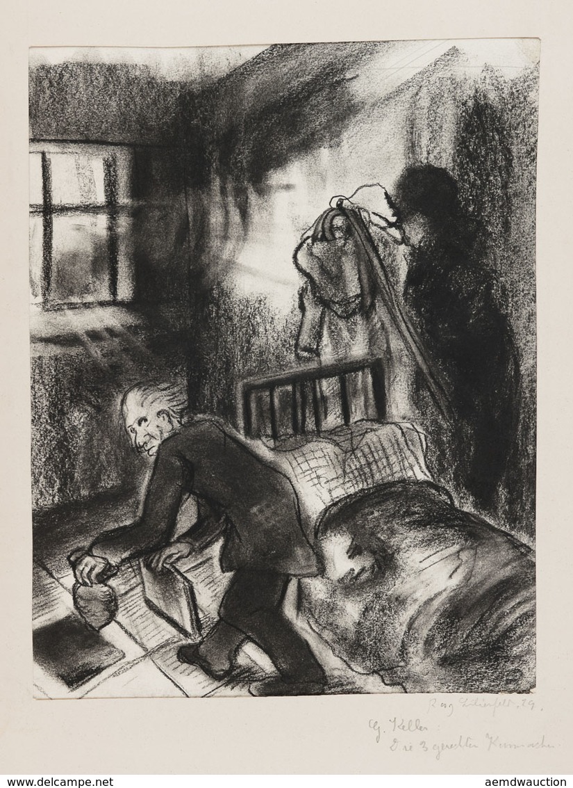 Rosy LILIENFELD (1896-1942) - G. Keller Die 3 Gerechten - Prints & Engravings