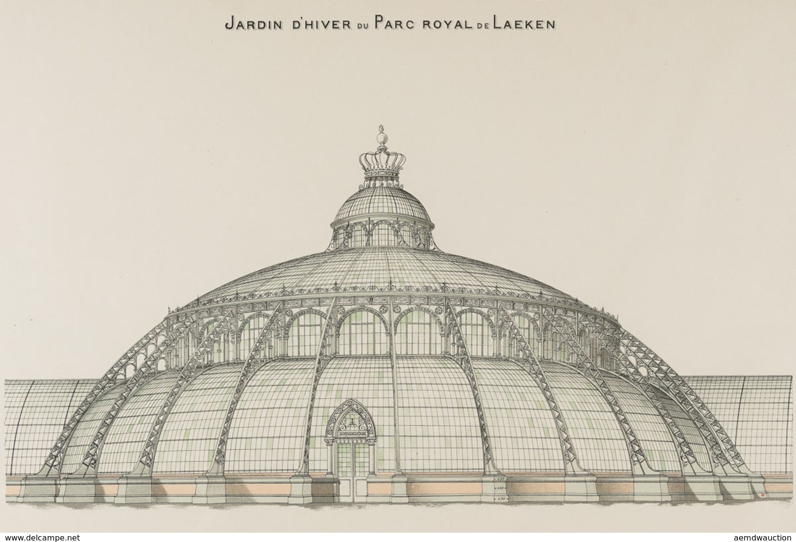 [LAEKEN] Jardin D'hiver Du Parc Royal De Laeken. Pl. 56 - Prints & Engravings