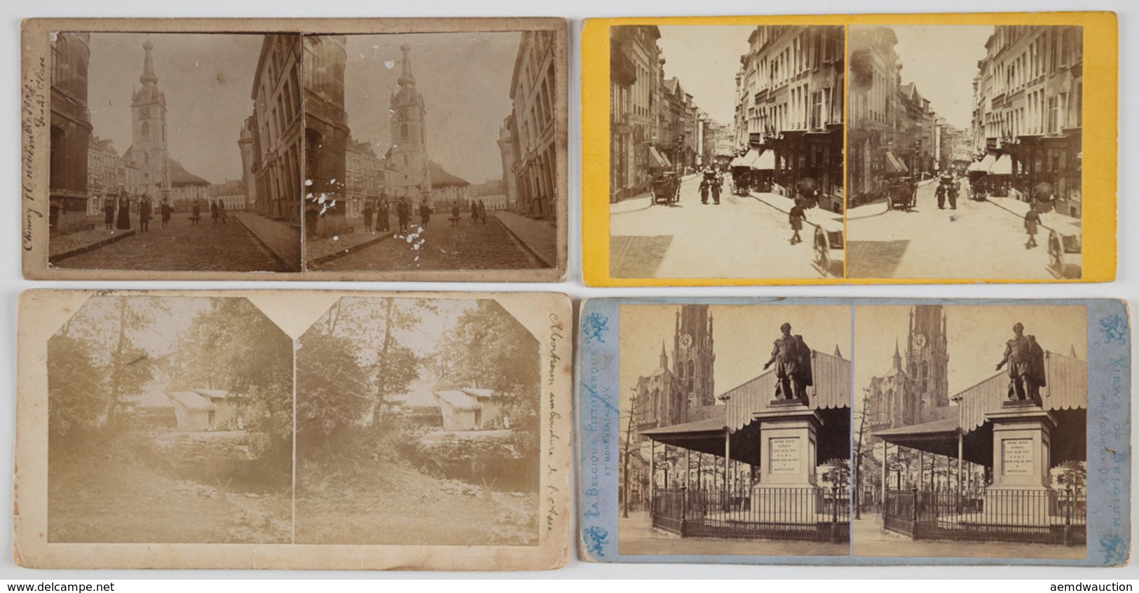 [STEREOVIEWS] BELGIQUE. 10 Vues Stéréoscopiques. - Other & Unclassified