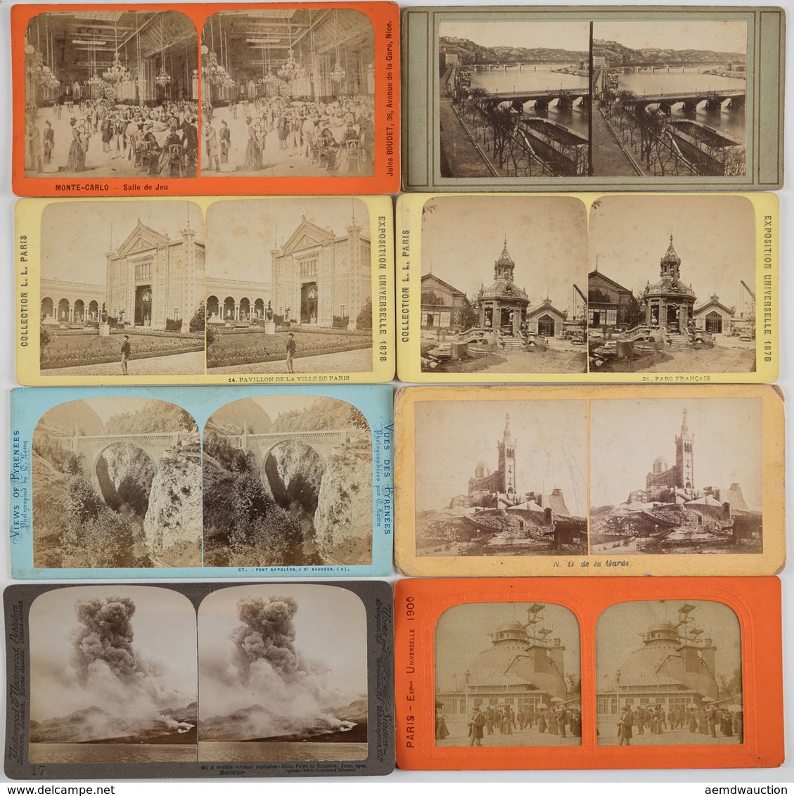 [STEREOVIEWS] FRANCE & MARTINIQUE. Ensemble 40 Vues Sté - Sonstige & Ohne Zuordnung