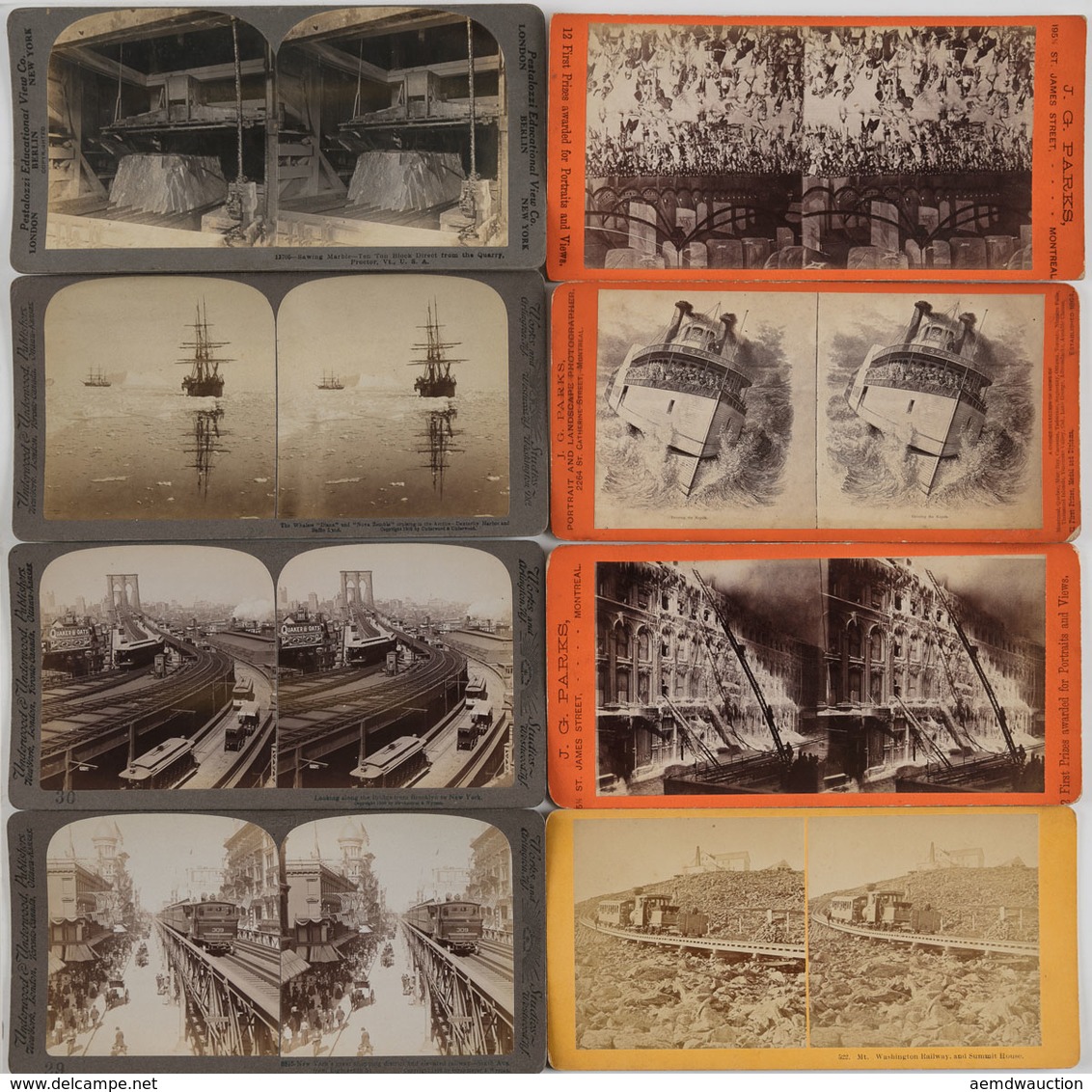 [STEREOVIEWS] USA & Canada. Ensemble 48 Vues Stéréoscop - Sonstige & Ohne Zuordnung