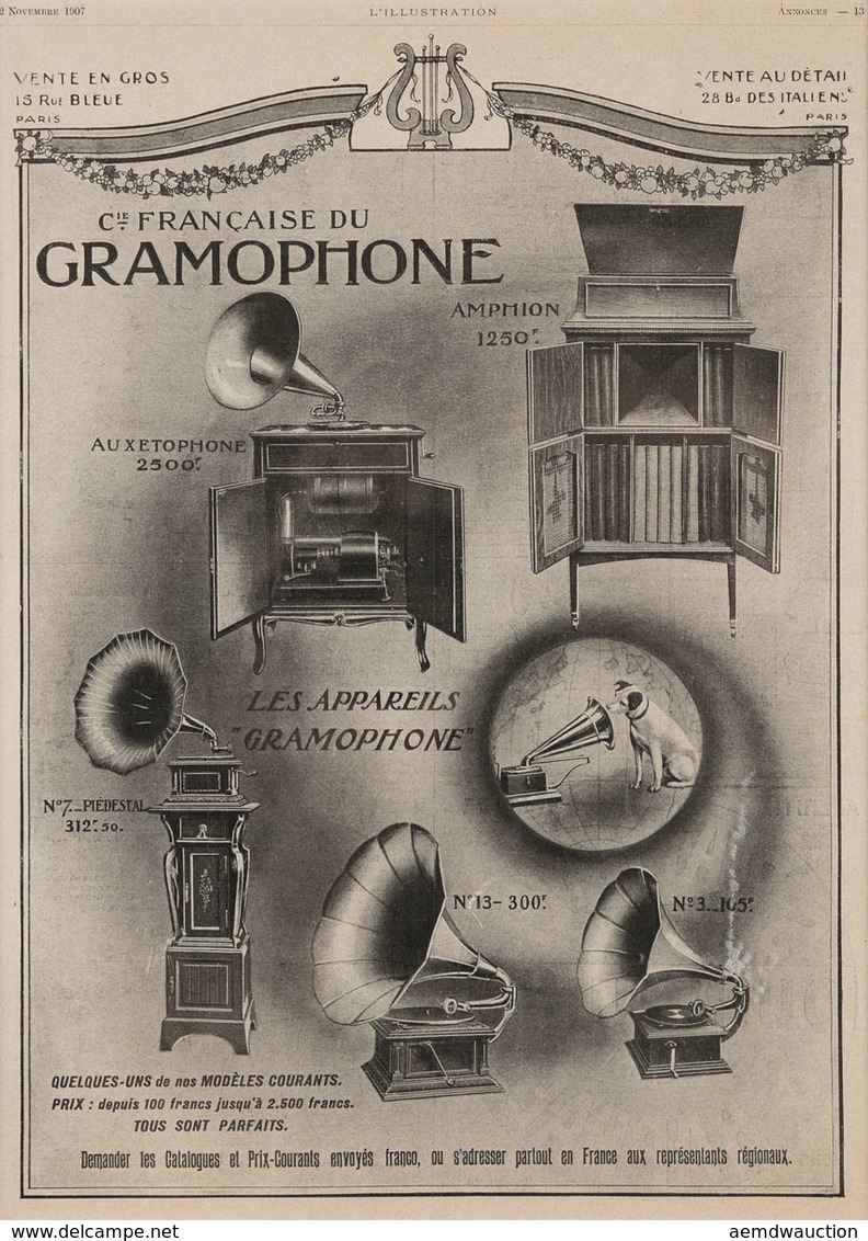 PIANOLA, Phonographes, Gramophones. Ensemble 190 Images - Ohne Zuordnung
