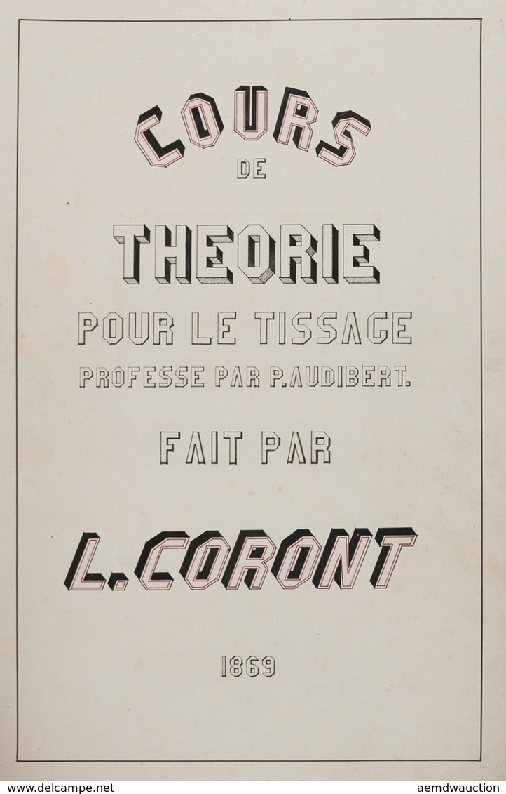 P. AUDIBERT - L. CORONT - Cours De Théorie Pour Le Tiss - Unclassified