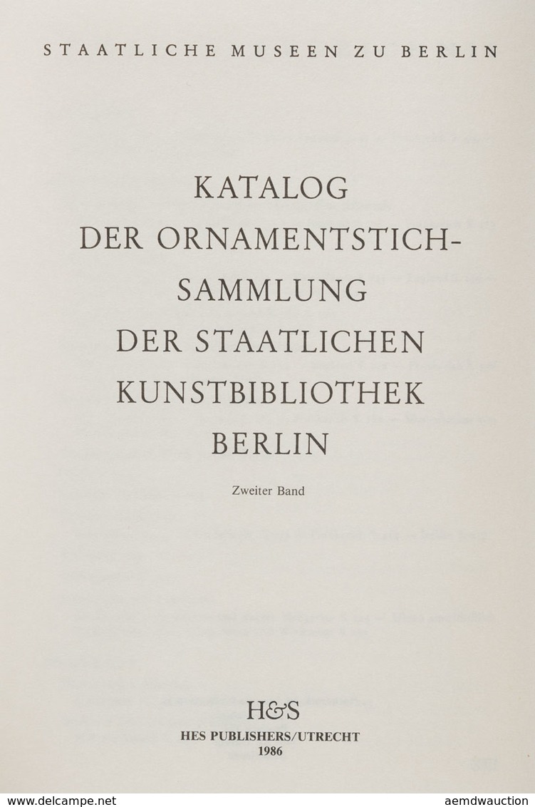 KATALOG DER ORNAMENTSTICH-SAMMLUNG DER STAATLICHEN KUNS - Unclassified