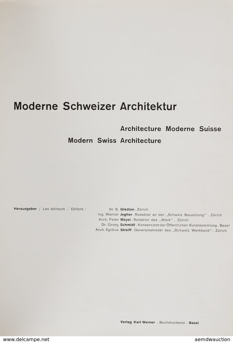 [SUISSE] MODERNE SCHWEIZER ARCHITEKTUR = Architecture M - Ohne Zuordnung