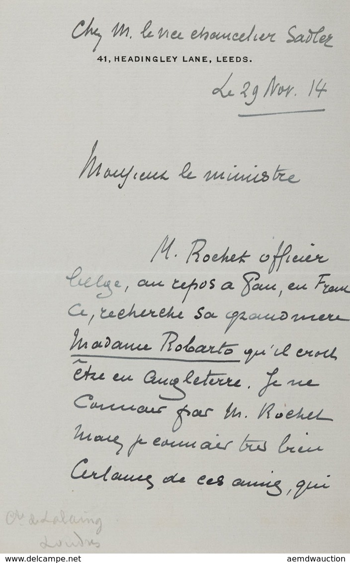 Émile VERHAEREN - Lettre Autographe Signée à Monsieur L - Andere & Zonder Classificatie