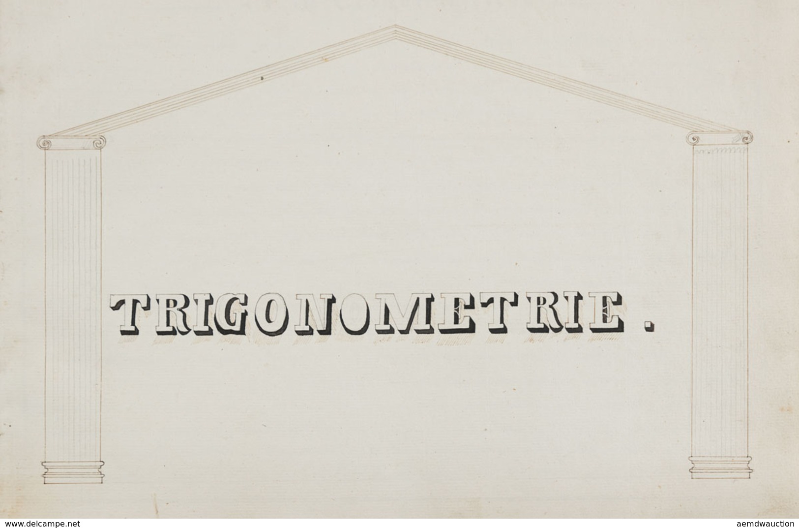 TRIGONOMÉTRIE. Cours Manuscrit. - Unclassified