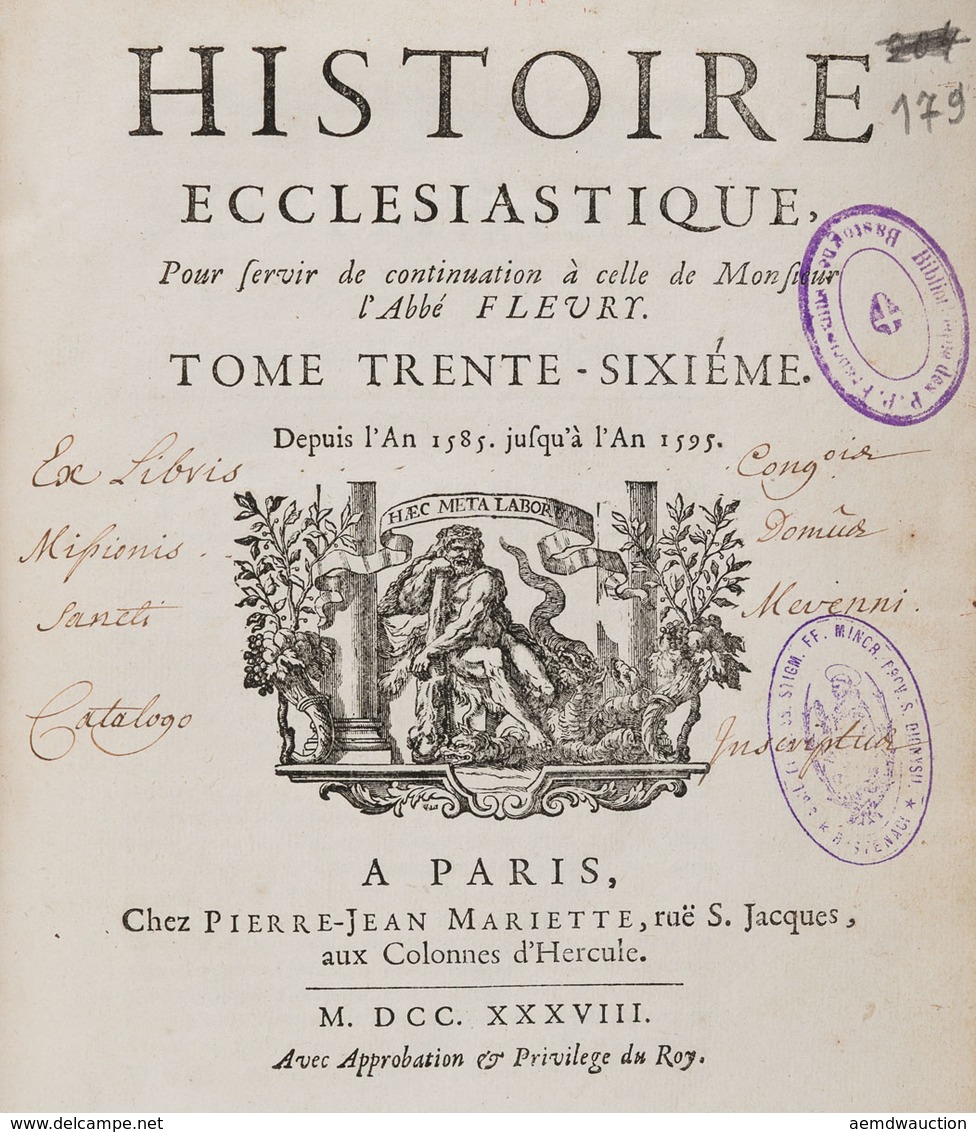 Claude FLEURY - Histoire Ecclésiastique Contenant Les D - Ohne Zuordnung