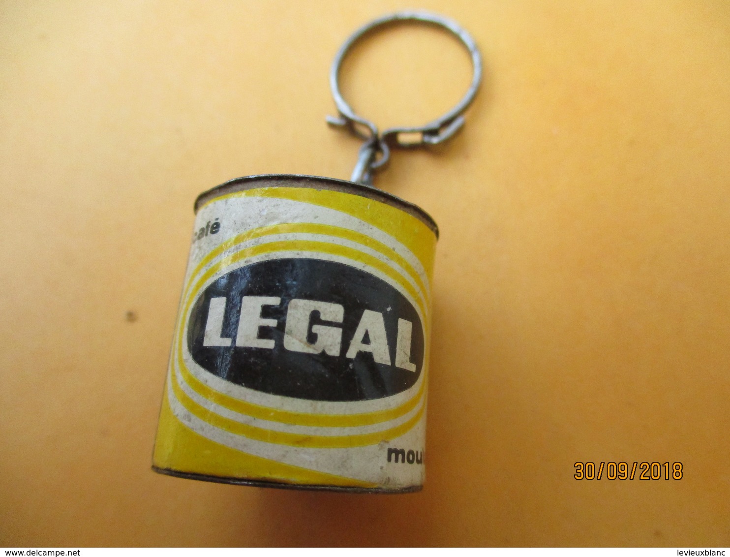 Porte-clé Publicitaire/Alimentation /Café / LEGAL Moulu/ /Métal  /Vers 1960-1970  POC379 - Key-rings