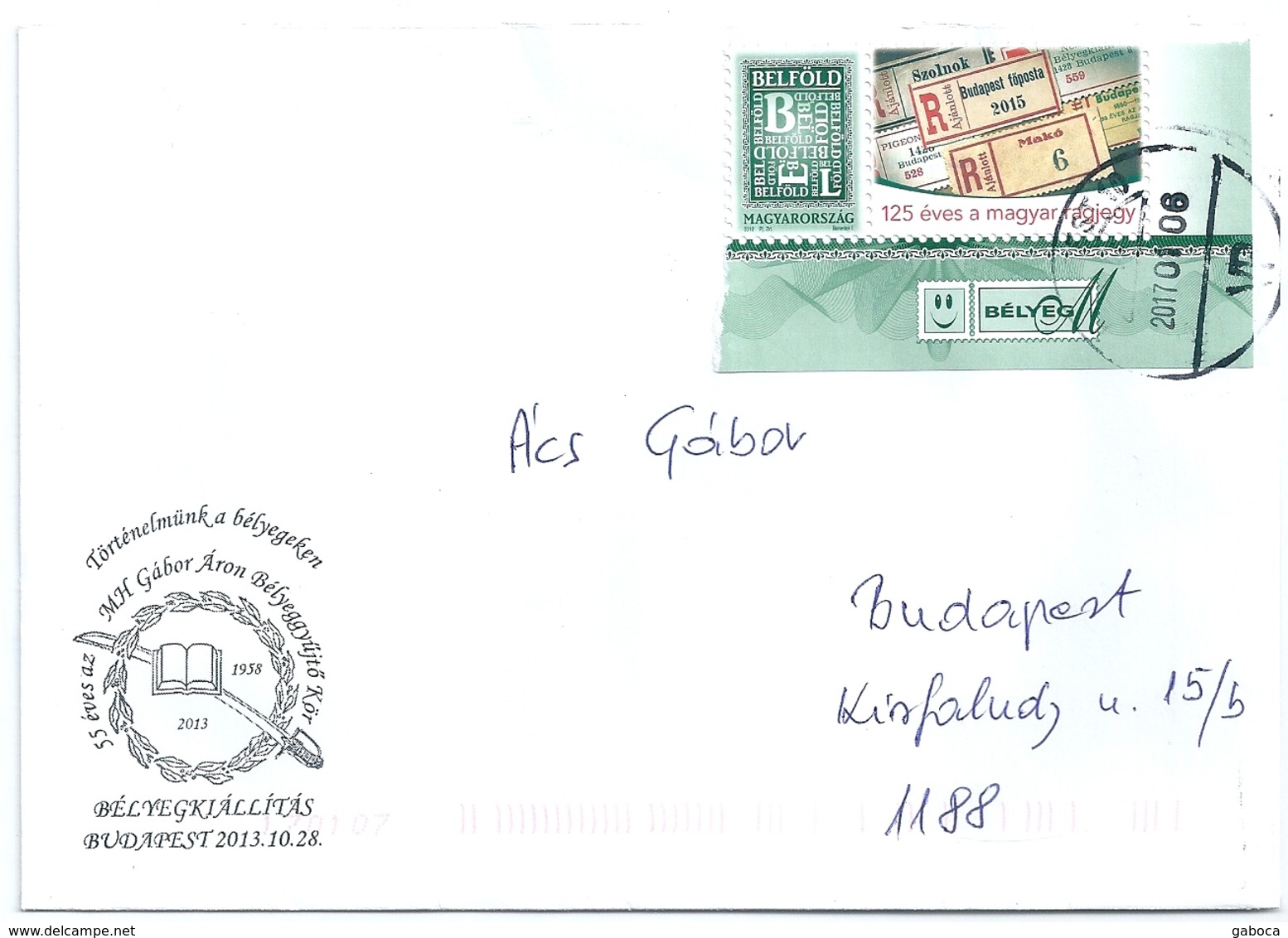 B2105 Hungary Philately Post Registration Label - Cartas & Documentos