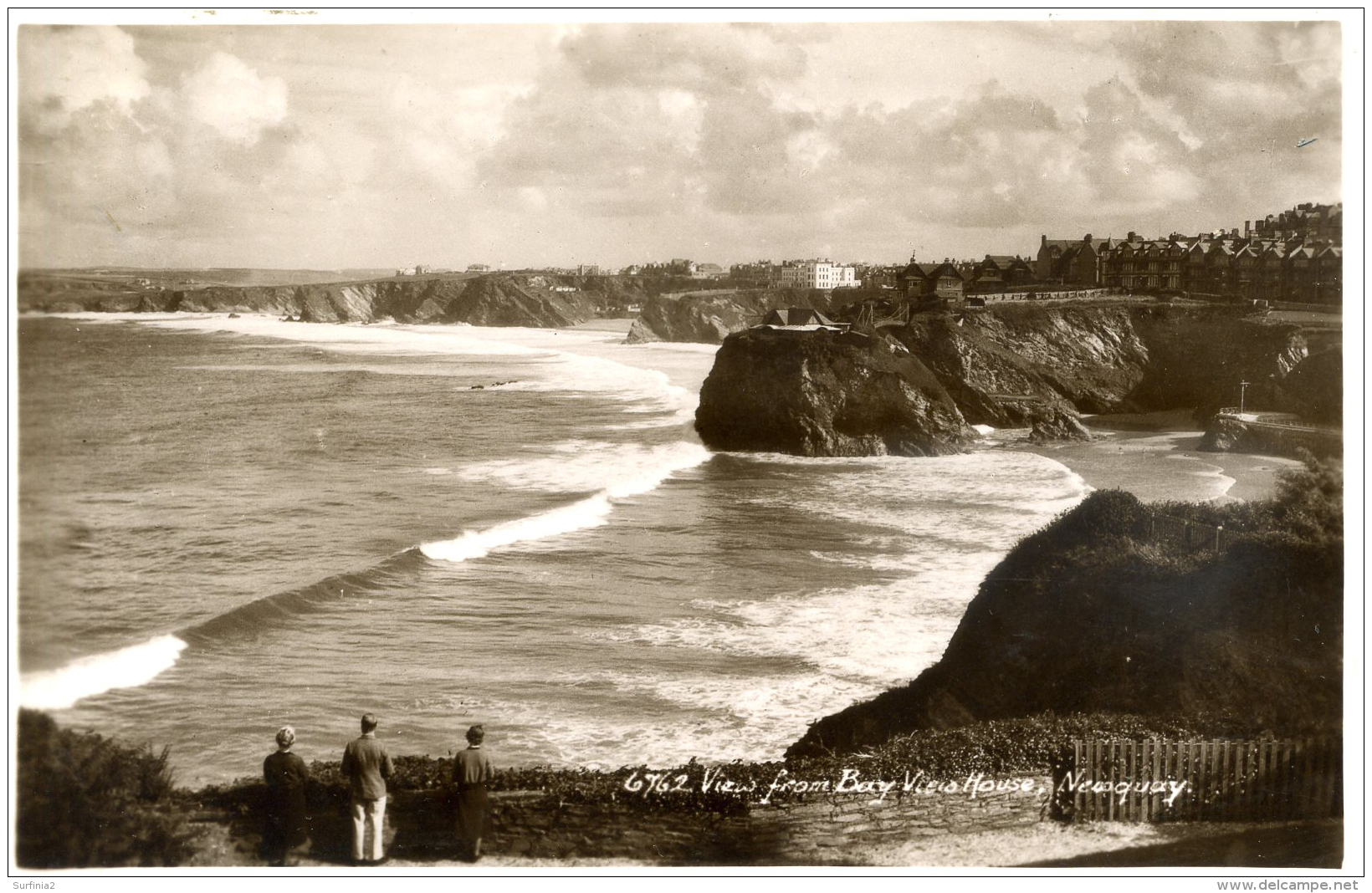 CORNWALL - NEWQUAY - VIEW FROM BAY VIEW HOUSE RP Co736 - Newquay