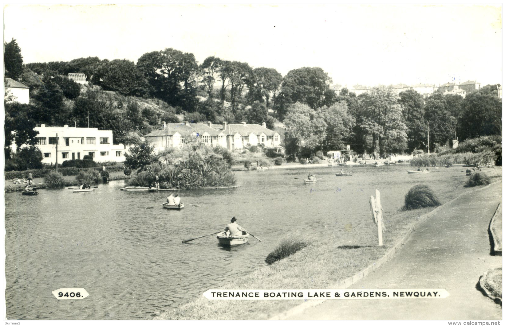 CORNWALL - NEWQUAY - TRENANCE BOATING LAKE &amp; GARDENS RP Co740 - Newquay