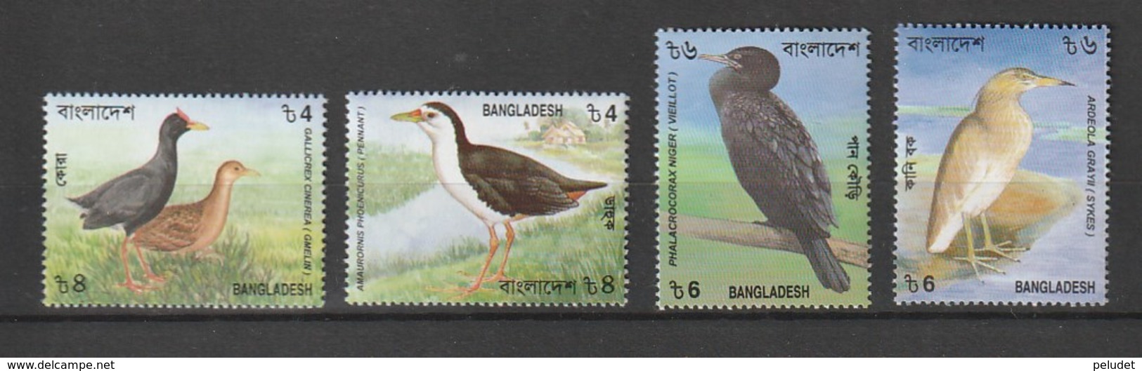 Bangladesh 2000 Scott 617-20 Birds 4v NH - Bangladesh