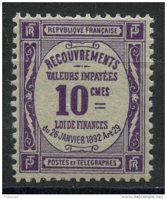 France (1908) Taxe N 44 (Luxe) - 1859-1959 Neufs