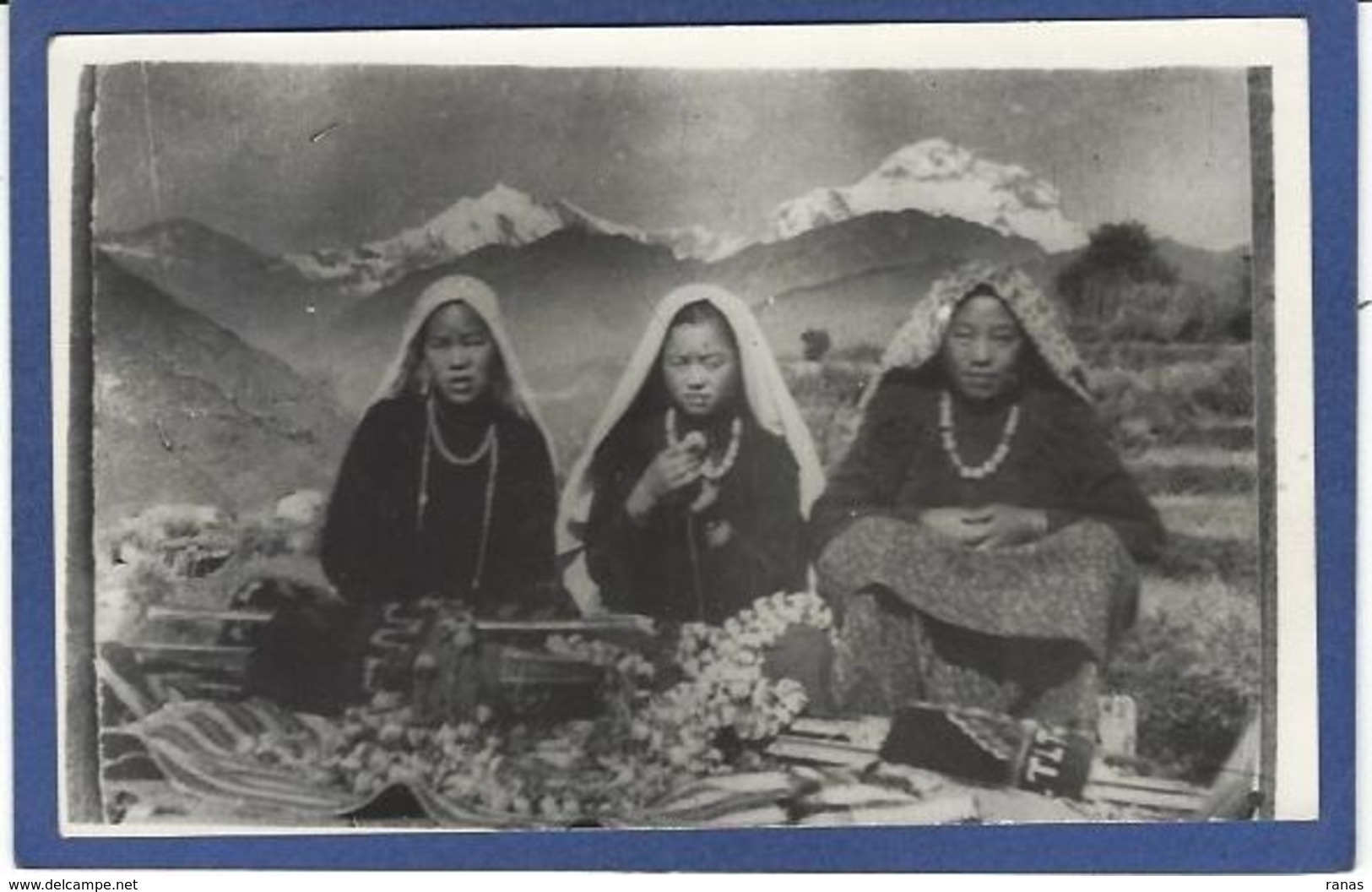 CPA Népal Type Non Circulé Chine China Asie Carte Photo RPPC - Népal