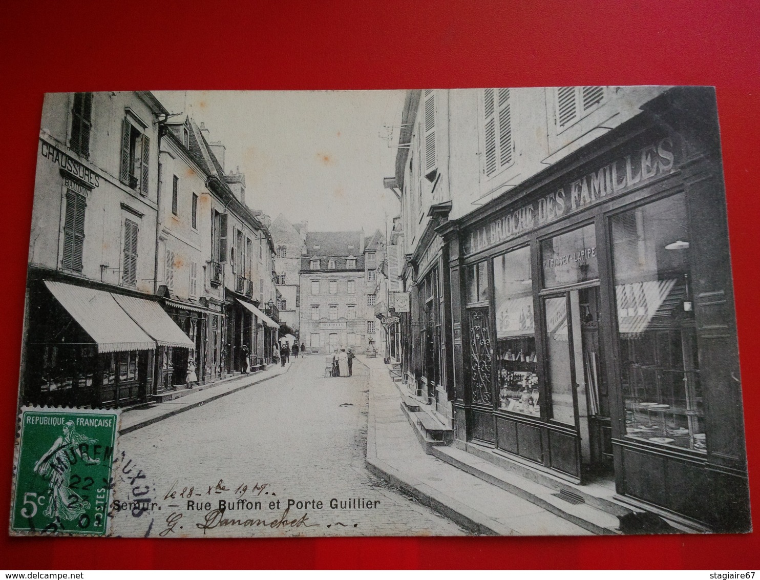 SEMUR RUE BUFFON ET PORTE GUILLIER COMMERCE A LA BRIOCHE DES FAMILLES - Semur