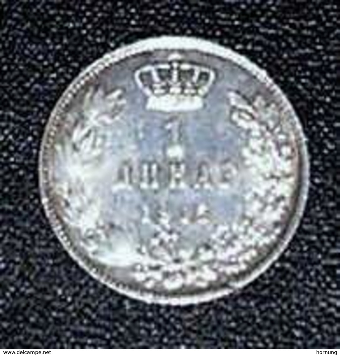 Kingdom Of Serbia, King Petar I ,1915, 1 DINAR,-Silver, UNC KM # 25.1 - Serbie