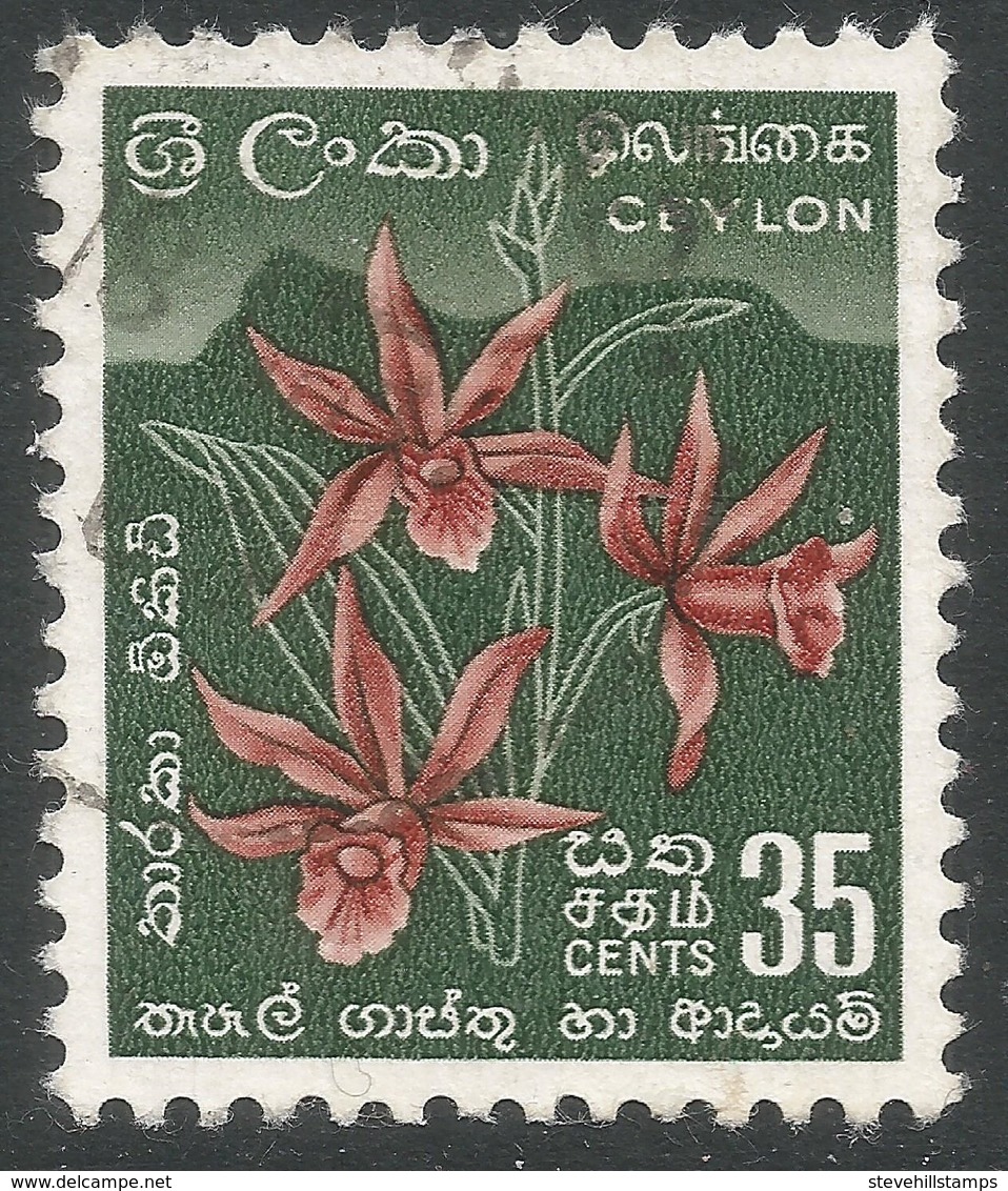 Ceylon. 1958-62 Definitives. Redrawn Inscriptions, 35c Used. SG 457 - Sri Lanka (Ceylon) (1948-...)