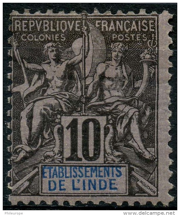 Inde (1892) N 5 * (charniere) - Unused Stamps