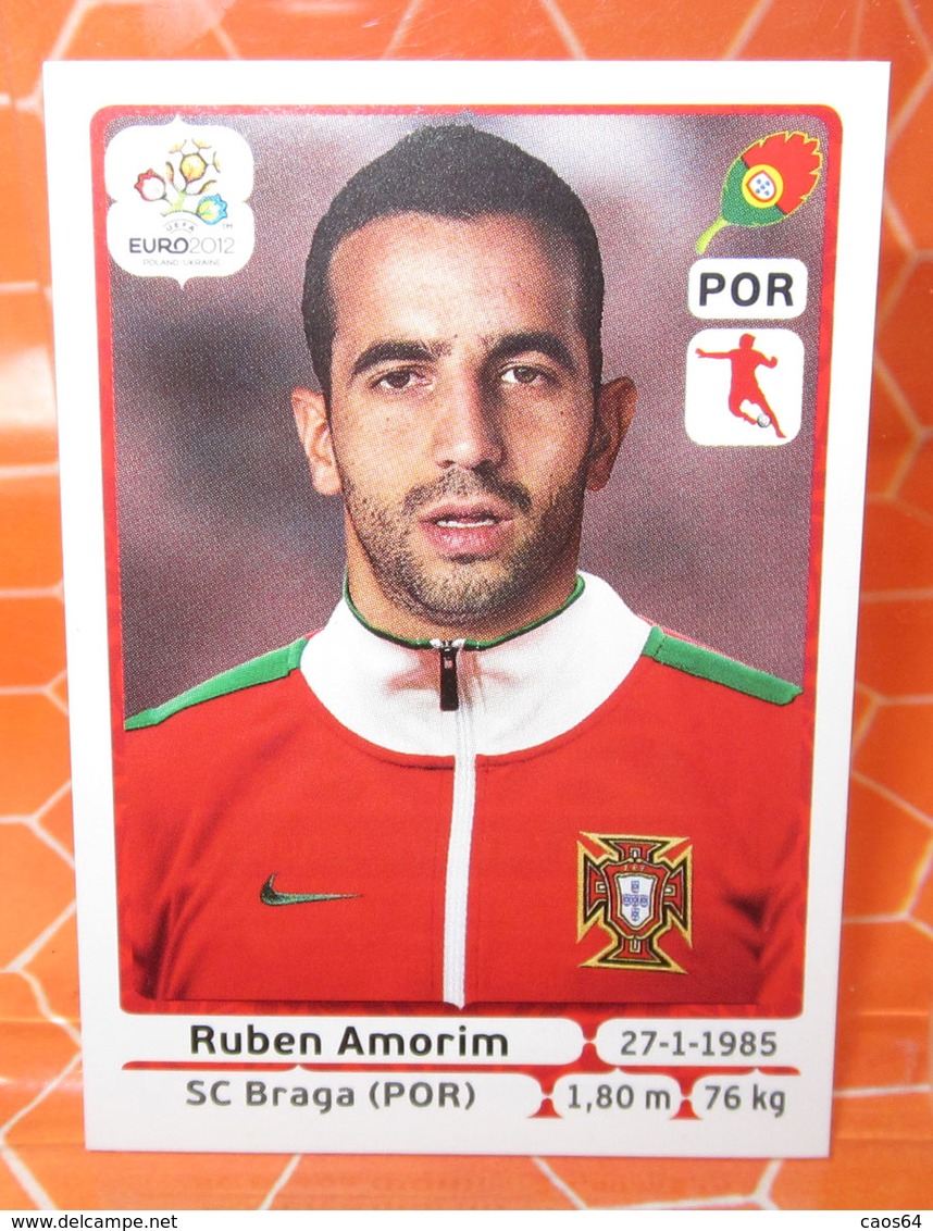 EURO2012 PANINI N. 266 AMORIM  STICKER NEW CON VELINA - Edizione Italiana