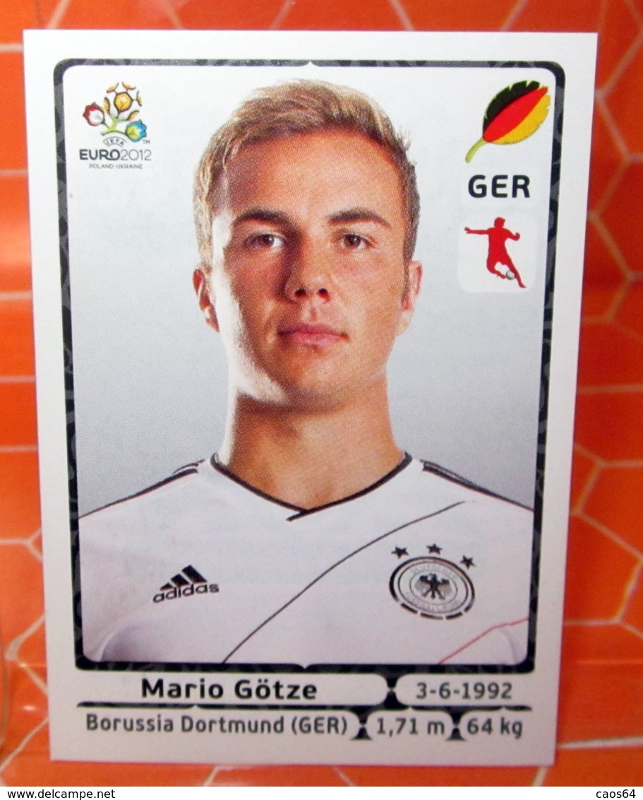 EURO2012 PANINI N. 242 GOTZE  STICKER NEW CON VELINA - Edizione Italiana