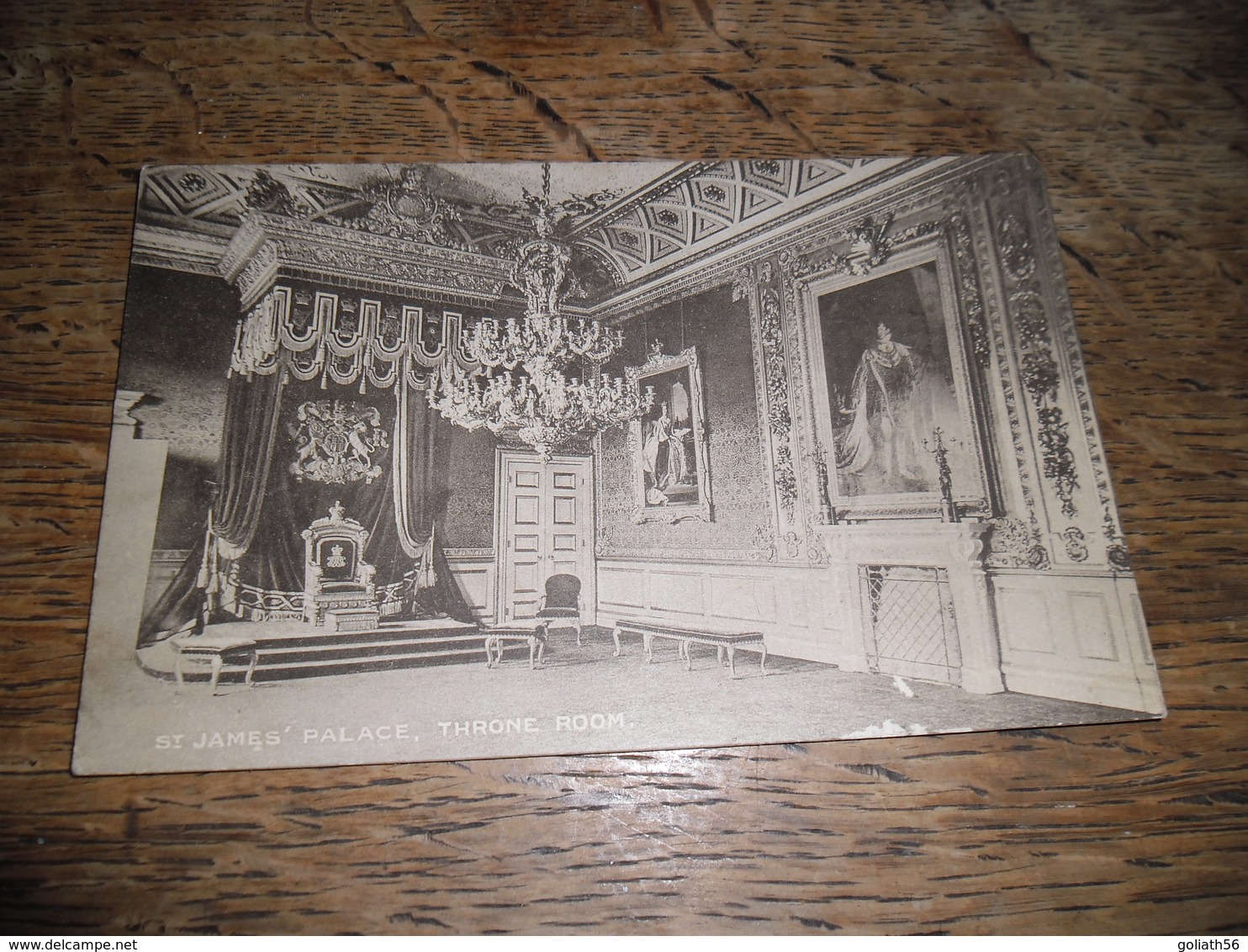 Carte Postale Ancienne De Saint James' Palace, Throne Room, London - Autres & Non Classés