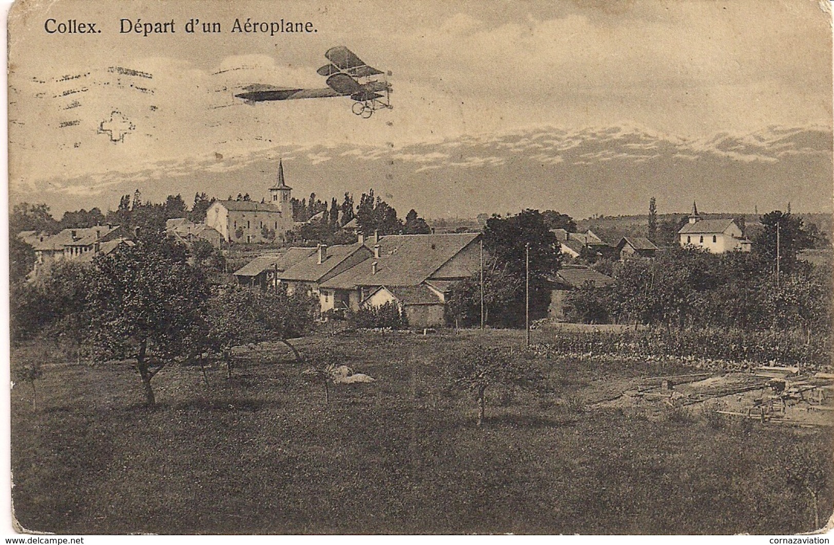 Aviation - Départ D'un Avion De Collex-Bossy - Genève - 1912 - ....-1914: Précurseurs