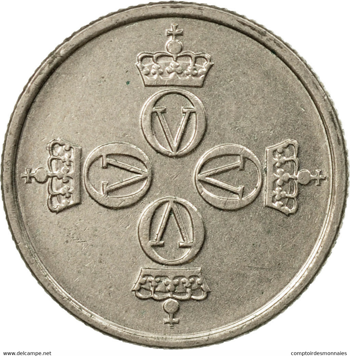 Monnaie, Norvège, Olav V, 25 Öre, 1977, TTB, Copper-nickel, KM:417 - Norvège