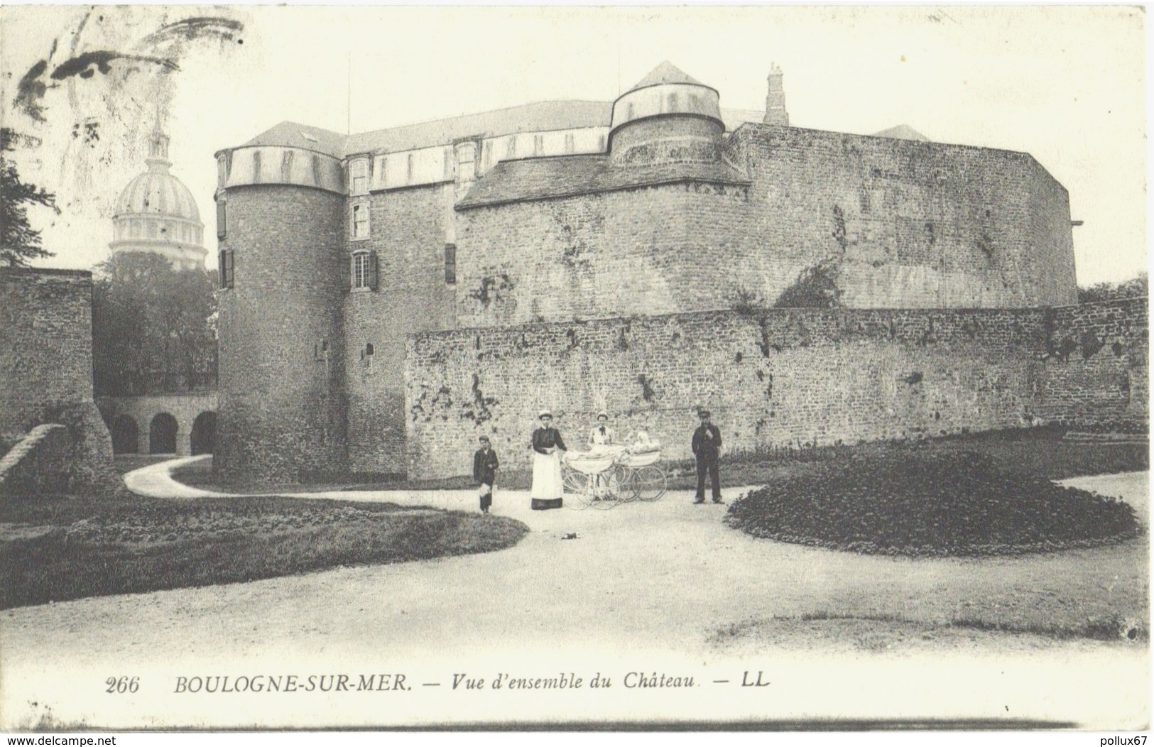 CPA DE BOULOGNE-SUR-MER  (PAS DE CALAIS)  VUE D'ENSEMBLE DU CHÂTEAU - Boulogne Sur Mer