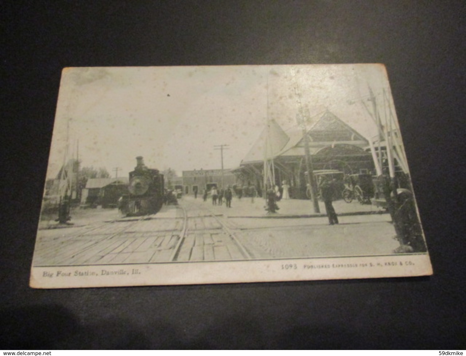 Post Card - Big Four Station Danville - Published Expressly For S.H. Knox & Co. (gare - Train) - Autres & Non Classés