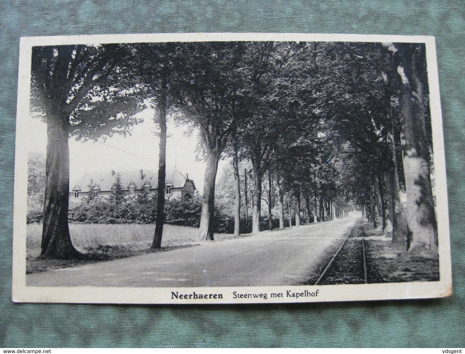 NEERHAEREN - STEENWEG MET KAPELHOF 1937 ( Scan Recto/verso ) - Lanaken