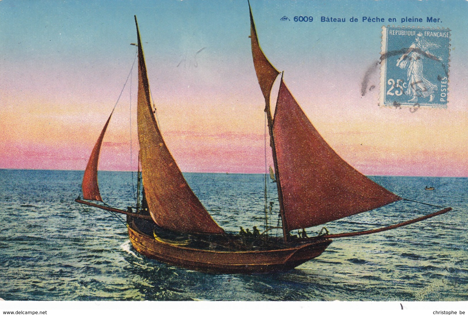 Bateau De Pêche En Pleine Mer, Vissersboot, Fishing Boat (pk50394) - Pêche