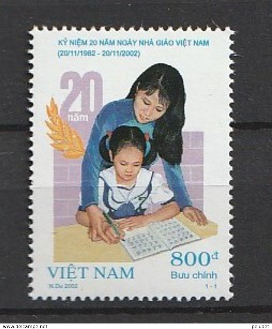 Vietnam 2002 THE 20th Anniversary Of Vietnamese Teacher's Day 1v NH - Viêt-Nam