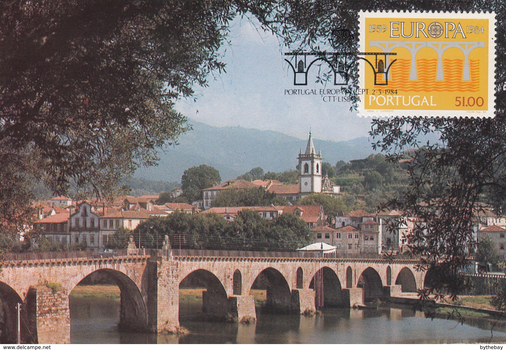 Portugal 1984 Maxicard Scott #1601 51e EUROPA 25th Anniversary - Tarjetas – Máximo