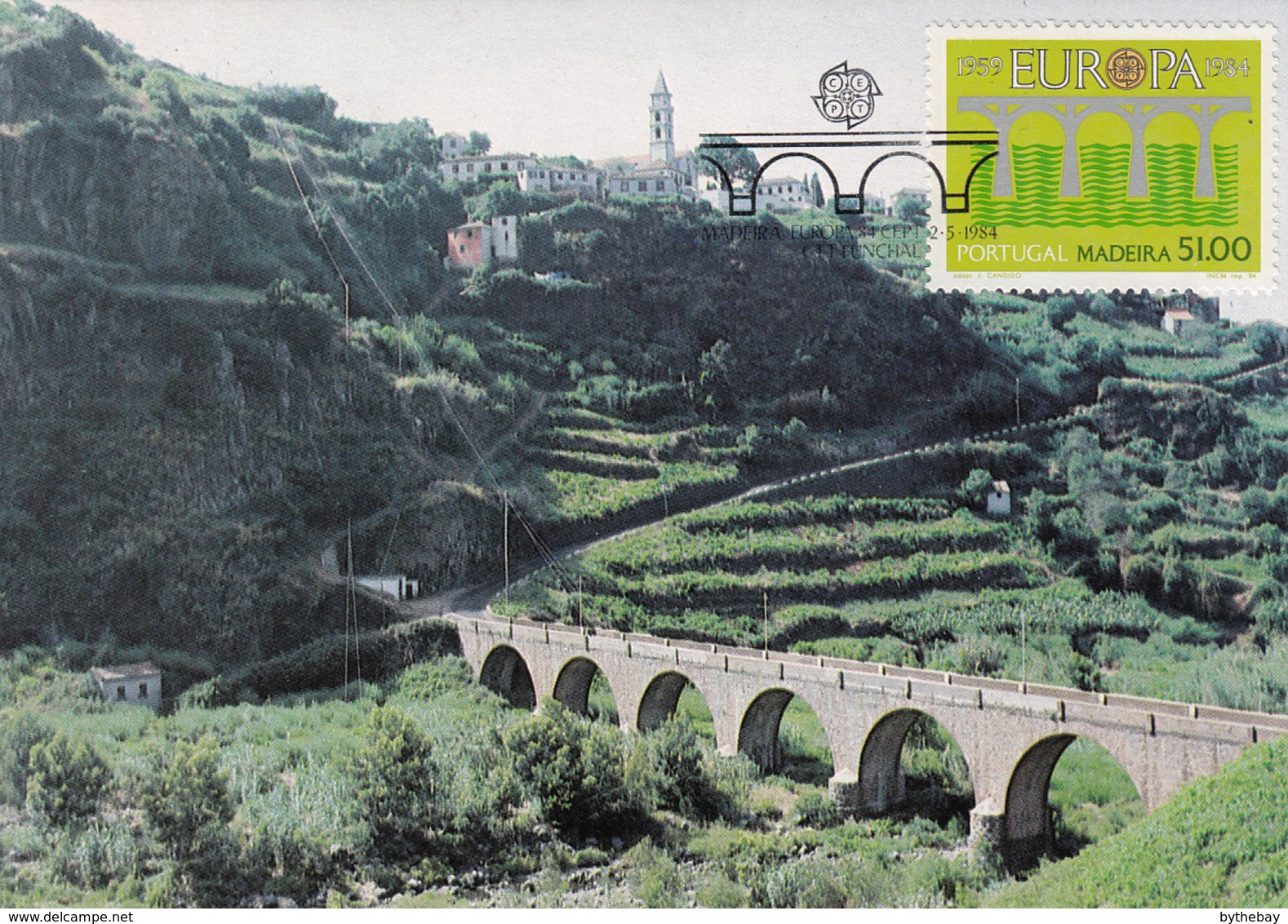 Madeira 1984 Maxicard Scott #94 51e EUROPA 25th Anniversary - Madère
