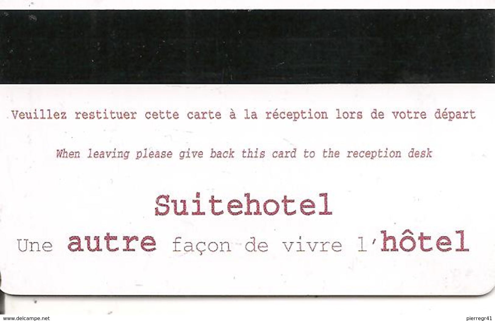 CLE-MAGNETIQUE-SUITE HOTEL-ACCORS HOTEL--TBE - Clés D'hôtel