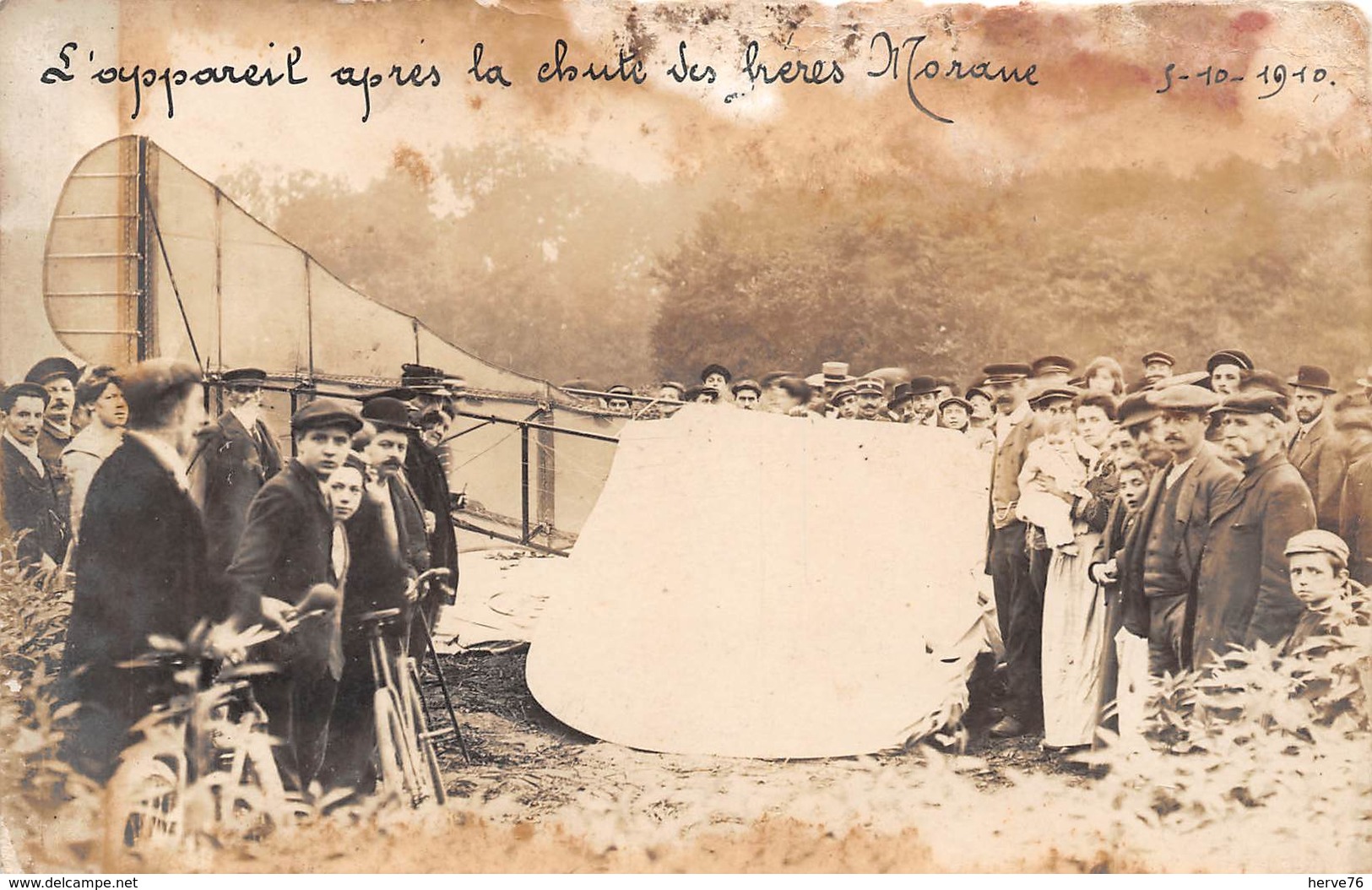 BOISSY SAINT LEGER - Carte Photo - Accident D'avion - Monoplan - L'appareil Après La Chute Des Frères MORANE - Boissy Saint Leger