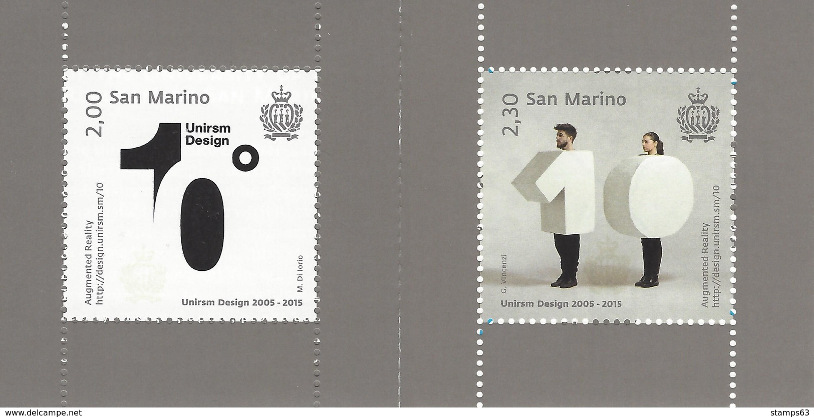 SAN MARINO, 2015, Booklet 9, Design Degree Course University S Marino - Libretti