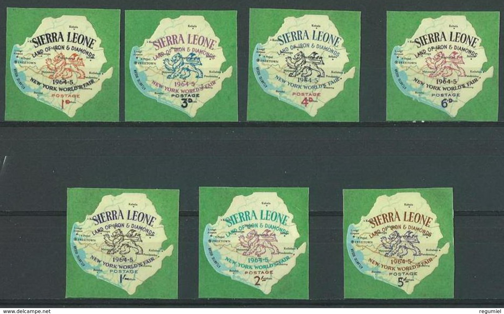 Sierra Leona 243/249 ** MNH. 1964 - Sierra Leone (1961-...)
