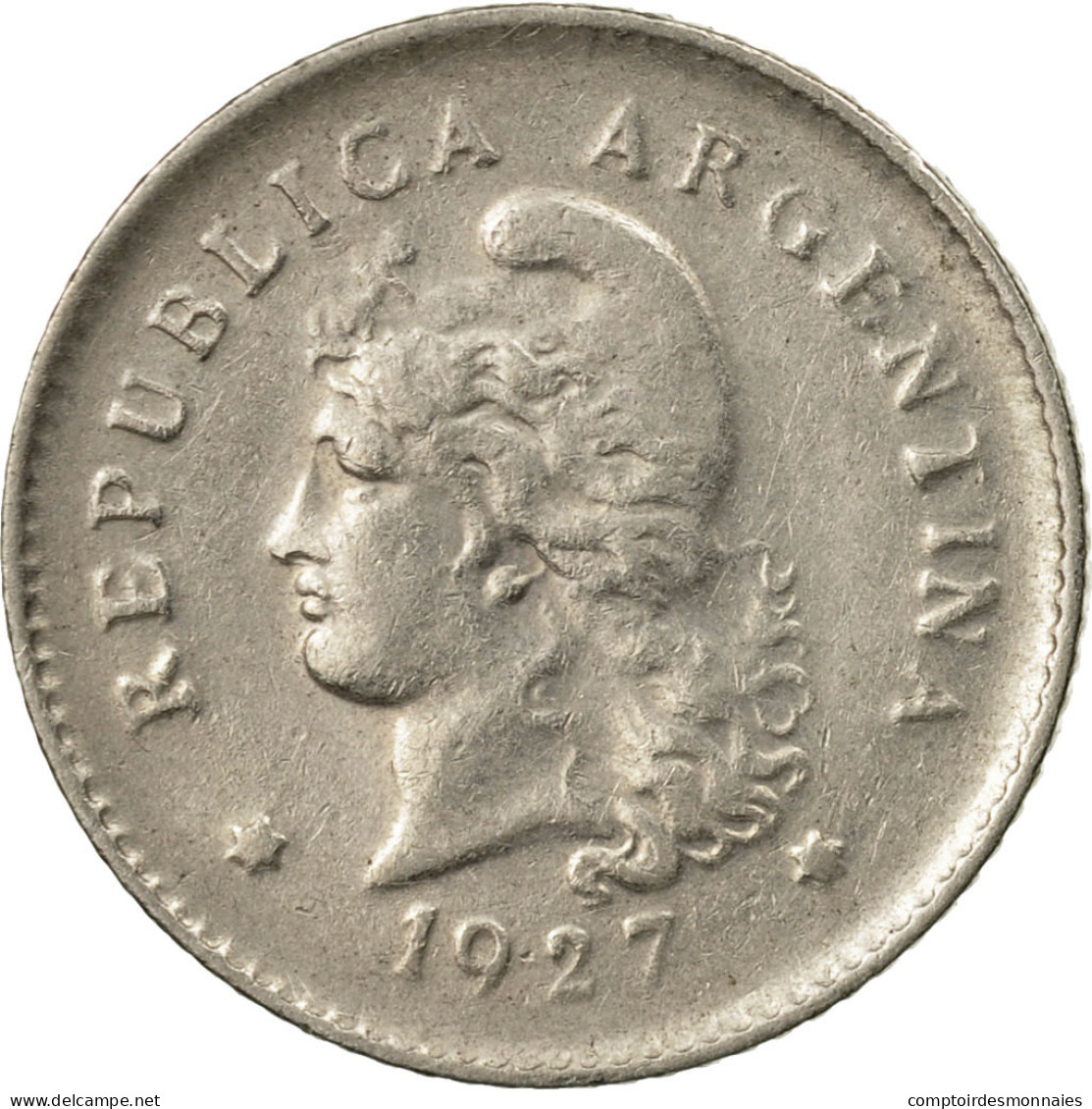 Monnaie, Argentine, 10 Centavos, 1927, TB+, Copper-nickel, KM:35 - Argentina
