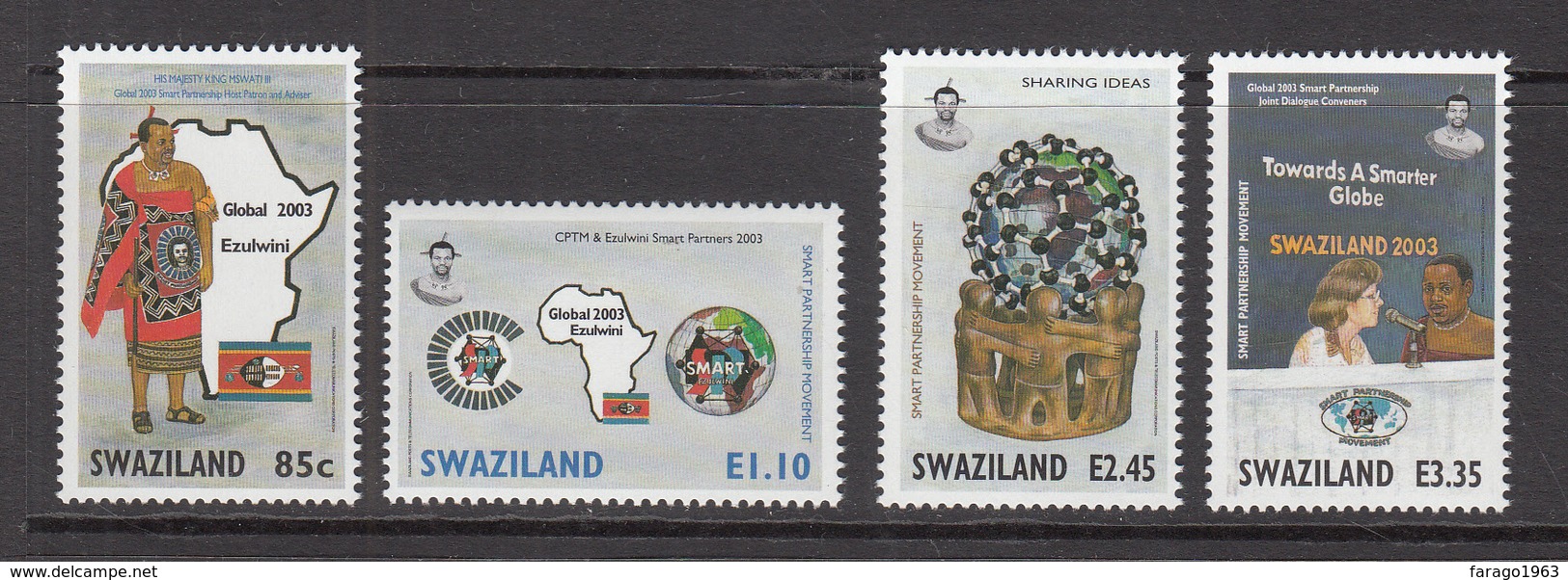 2004 Swaziland Smart Partnership Complete Set Of 4  MNH - Swaziland (1968-...)