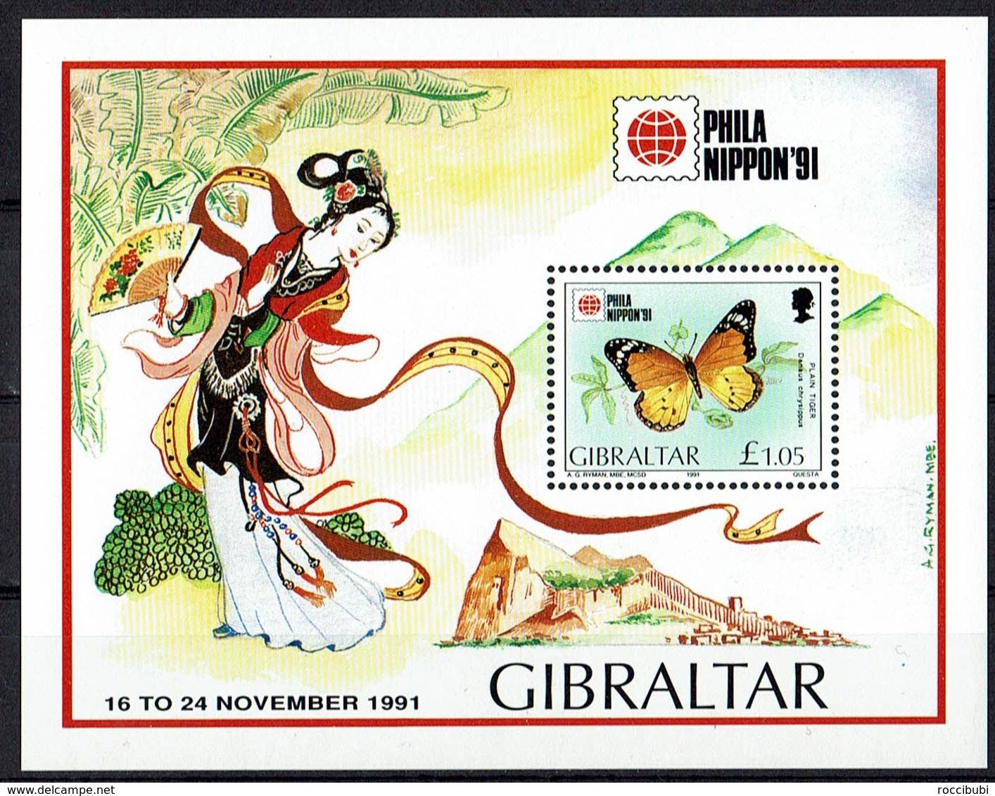 Gibraltar 1991 // Mi. 632 ** Block 16 (028..837) - Gibilterra